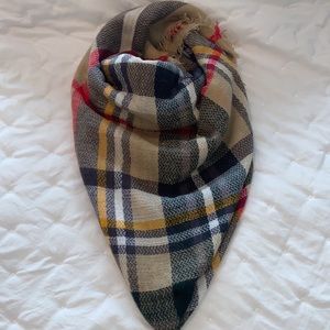 Plaid Blanket Scarf